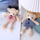 Plush bear elastic hair rope