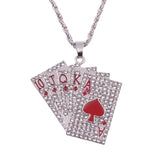 Playing Card Pendant Necklace