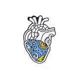 Personalized enamel brooch