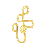 Non-perforated false nose ring