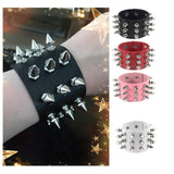 Taper spiked punk bracelet