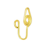 Non-perforated false nose ring