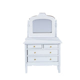 Doll house white dressing table