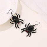 Spider drop earrings