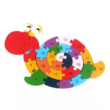 Snail wooden puzzle toy
