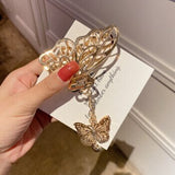 Hollow metal hair claw