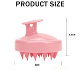 Silicone body scalp massage brush