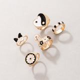 Luxury alloy ring set