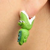 New dinosaur earrings